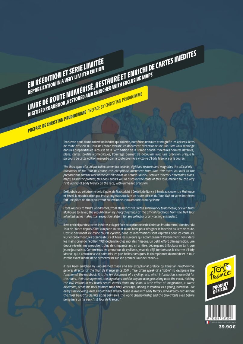 Roadbook Officiel Du Tour De France 2016 – Livre De Route Original