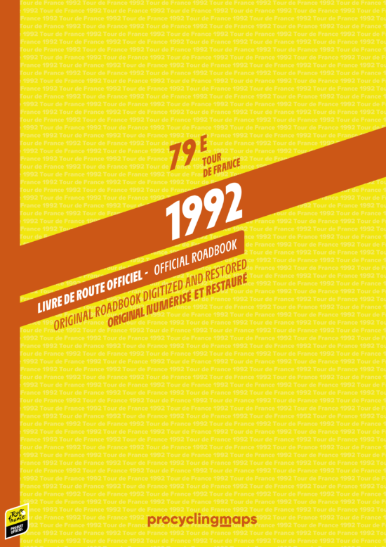 Tour de France 1992_Roadbook