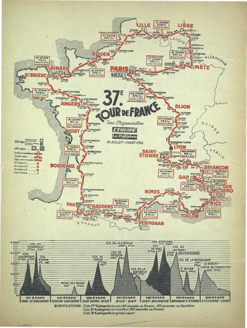Tour de France 1950_Roadbook_01