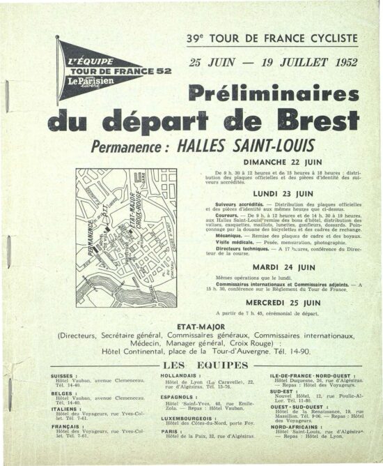 Tour de France 1952_Roadbook_01