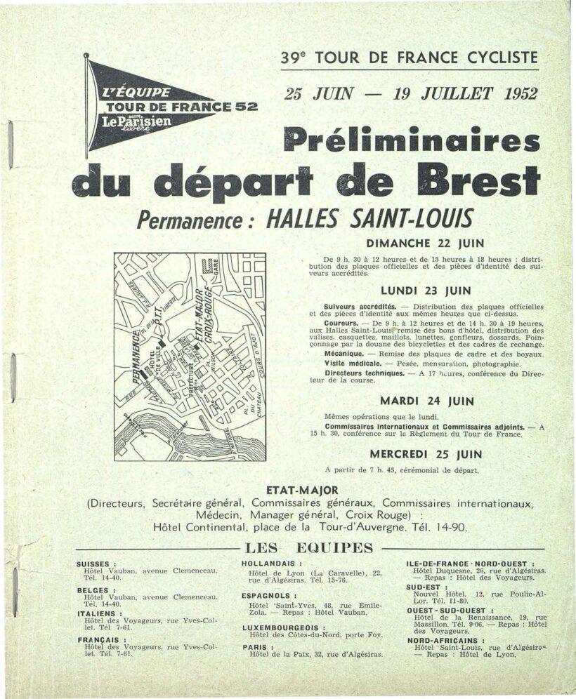 Tour de France 1952_Roadbook_01