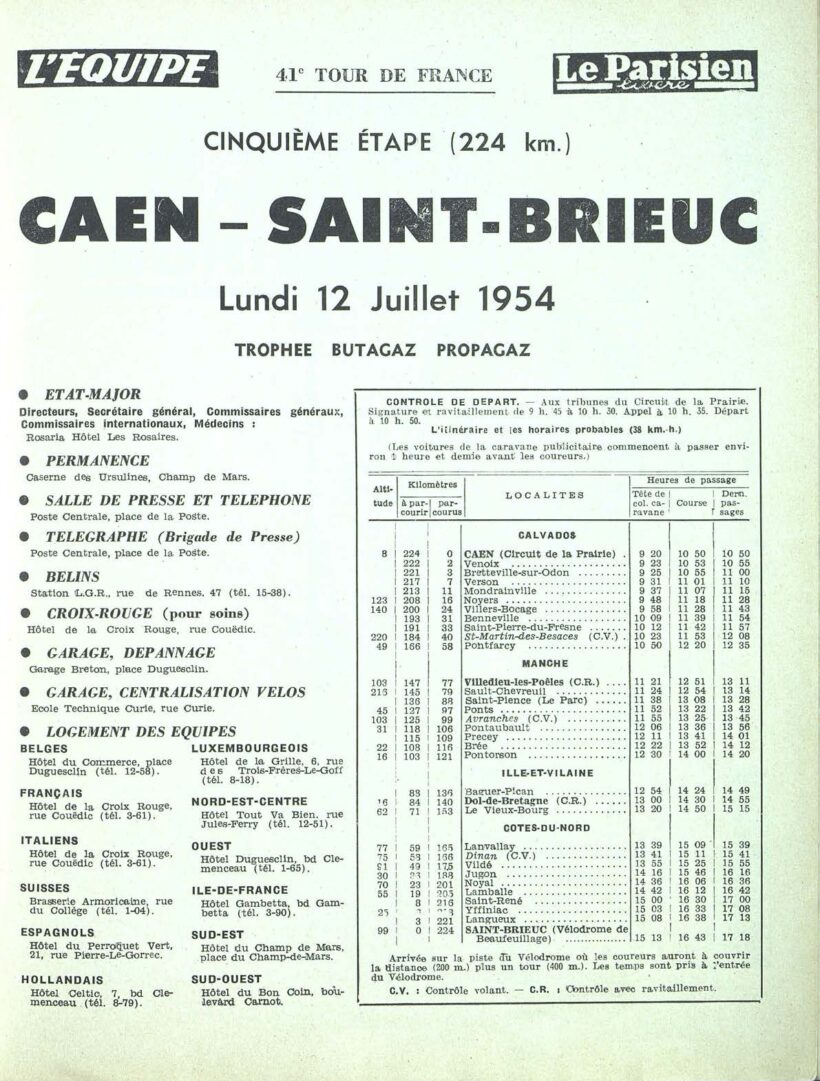 Tour de France 1954_Roadbook_03