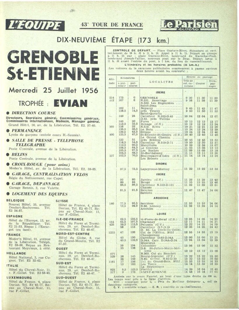 Tour de France 1956_Roadbook_02