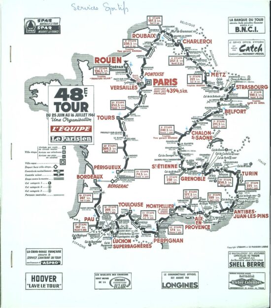 Tour de France 1961_Roadbook_01