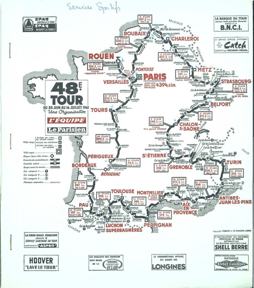 Tour de France 1961_Roadbook_01
