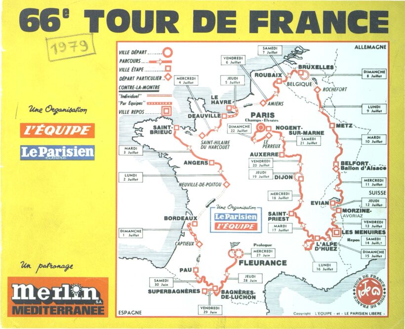 Tour de France 1979_Roadbook_Extrait 01