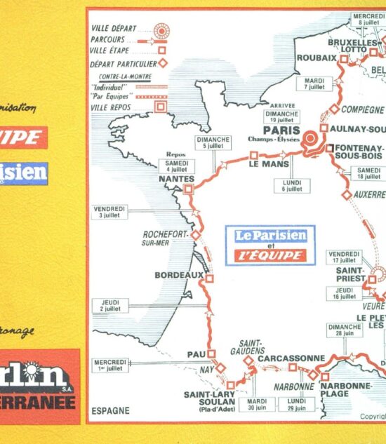 Tour de France 1981_Roadbook_Extrait 01