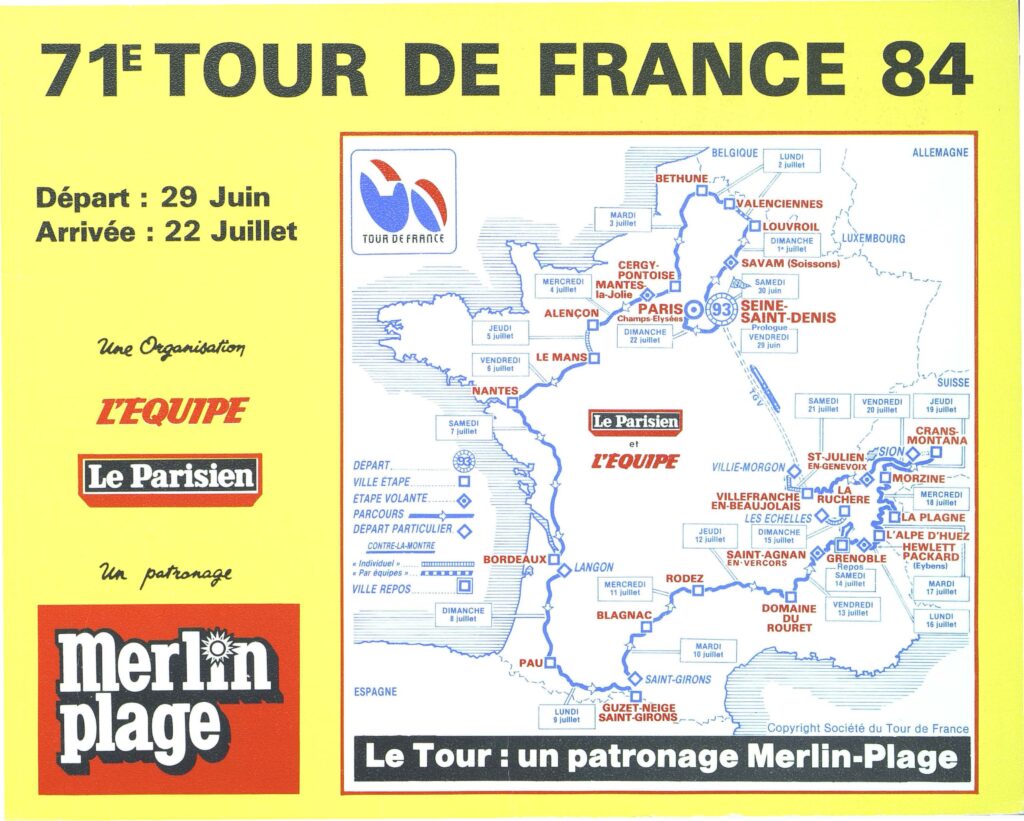 Livre Original : Route Du Tour De France 1972 – Édition Vintage
