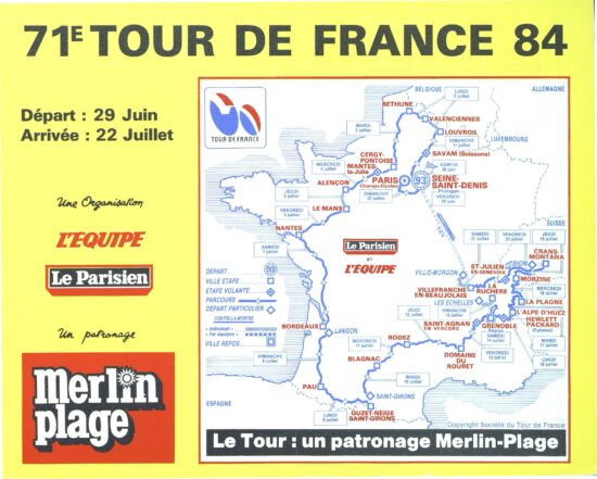 Tour de France 1984_Roadbook_Extrait 01