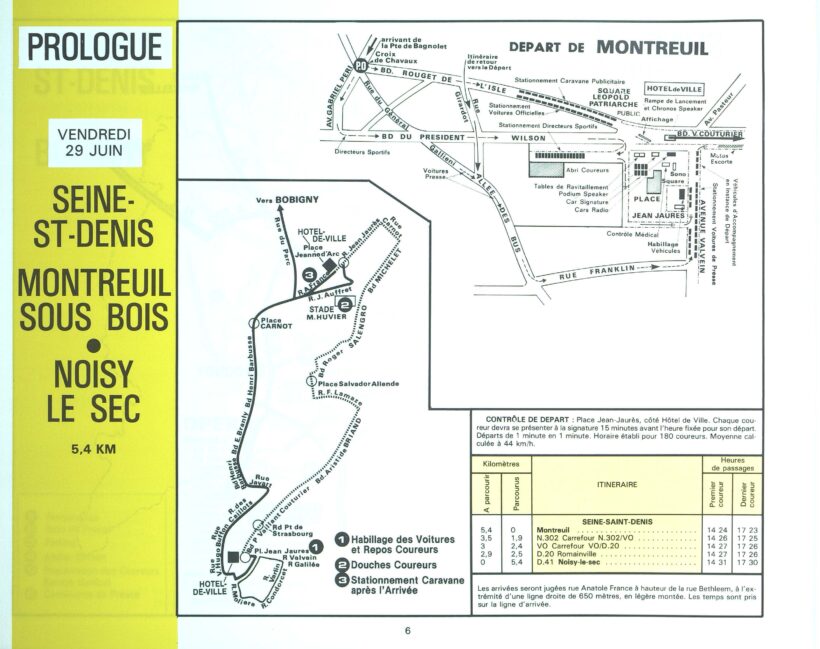 Tour de France 1984_Roadbook_Extrait 02