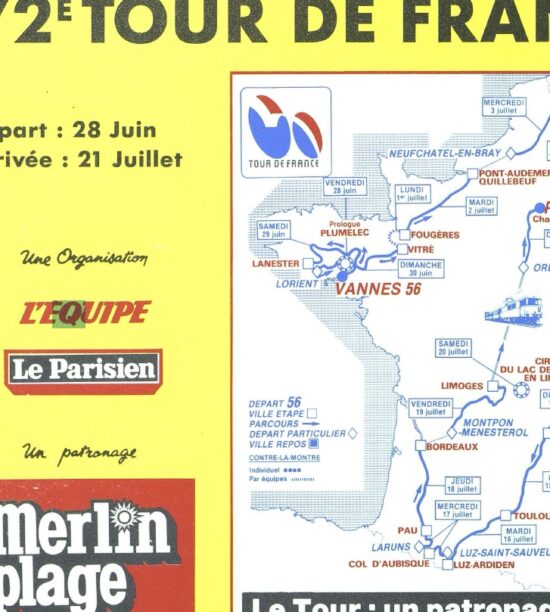 Tour de France 1985_Roadbook_Extrait 01