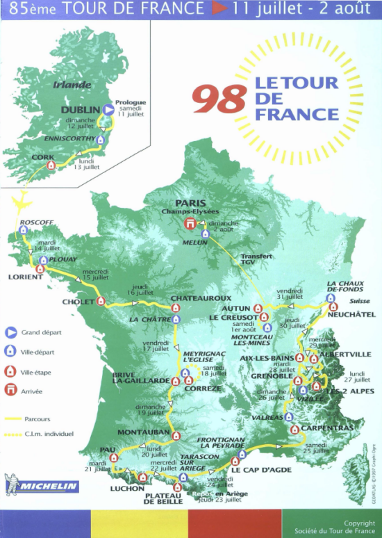 Tour de France 1998_Roadbook_01